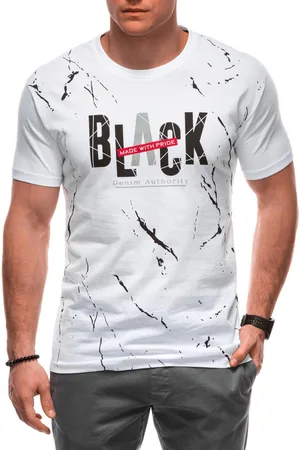 Edoti T-shirt męski z nadrukiem S2028