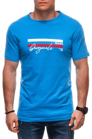 Edoti T-shirt męski z nadrukiem S2027