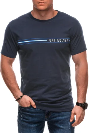 Edoti T-shirt męski z nadrukiem S2025