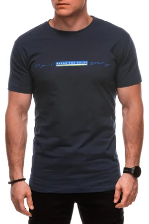 Edoti T-shirt męski z nadrukiem S2030