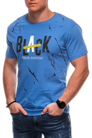 Edoti T-shirt męski z nadrukiem S2028