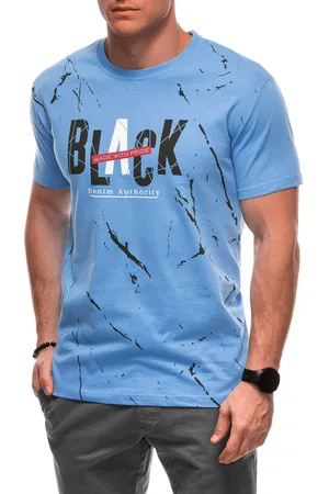 Edoti T-shirt męski z nadrukiem S2028