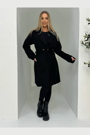 Edoti Modny płaszcz damski CLR038