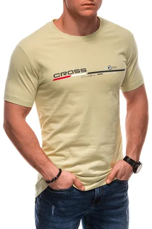 Edoti T-shirt męski z nadrukiem S1712