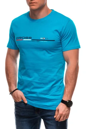 Edoti T-shirt męski z nadrukiem S1712