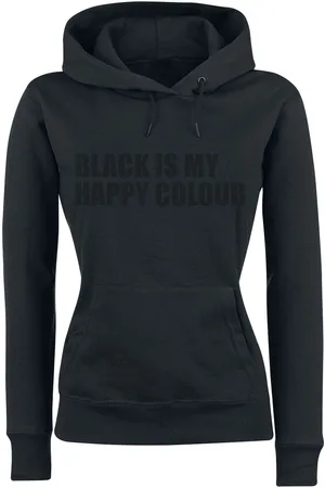 Sprüche Bluza z kapturem Fun z Black Is My Happy Colour