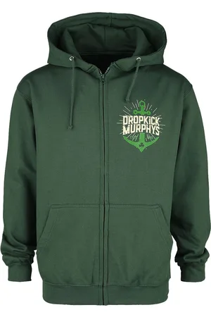 Dropkick Murphys Bluza z kapturem rozpinana z Anchor Admat Green