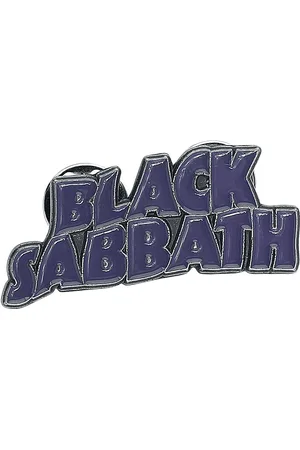 Black Sabbath Przypinka z - Purple Wavy Logo Unisex