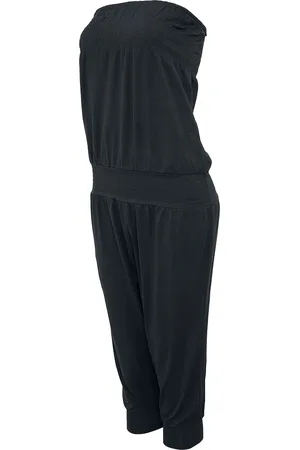 Urban classics Kombinezon z Ladies Shoulderfree Capri Jumpsuit