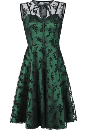 Voodoo Vixen Sukienka Medium Rockabilly z Emerald