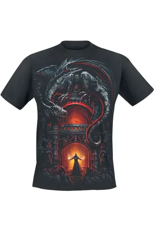 Spiral T-Shirt Goth z Dragon
