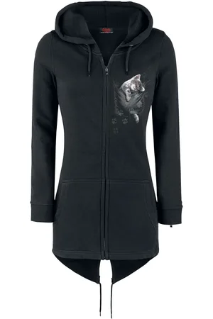 Spiral Bluza z kapturem rozpinana Goth z Pocket Kitten