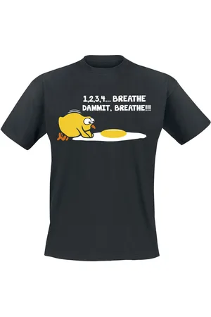 Sprüche T-Shirt Fun z 1, 2, 3, 4... Breathe, dammit, breathe