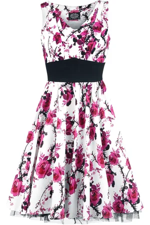 H&R London Sukienka Medium Rockabilly z Pink Floral Dress