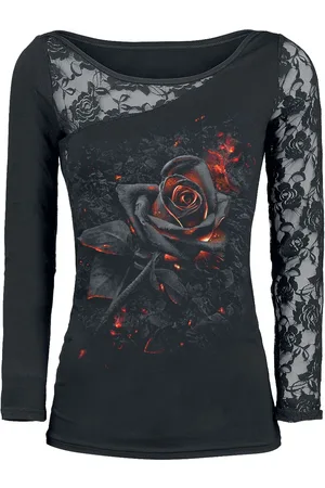 Spiral Longsleeve Goth z Burnt Rose