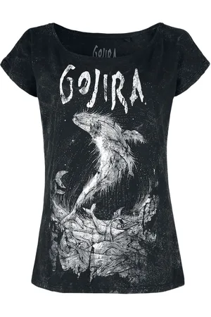 Gojira T-Shirt z Wood Block Whales