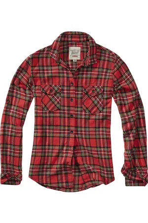 Brandit Amy Tartan Flanell Checkshirt - Koszula flanelowa - Kobiety - czerwony