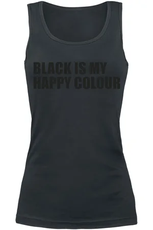 Sprüche Top Fun z Black Is My Happy Colour