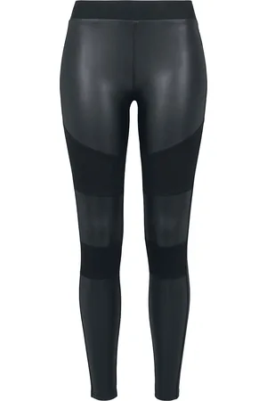 Urban classics Legginsy z Ladies Fake Leather Tech Leggings