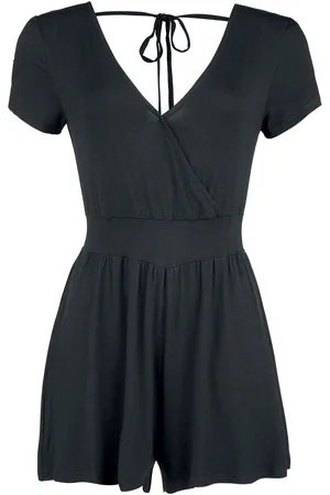 Forplay Kombinezon z Overlay Back Knotted Short Jump Suit