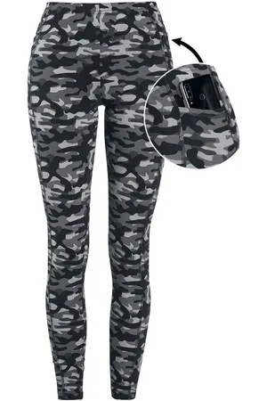 Rock Rebel Legginsy z Grey Camo Leggings with Side Pockets