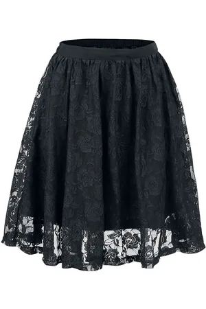 Gothicana Spódnica krótka z Lace Covered Skirt