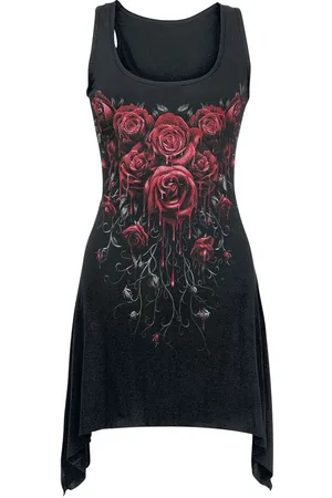 Spiral Top Goth z Blood Rose