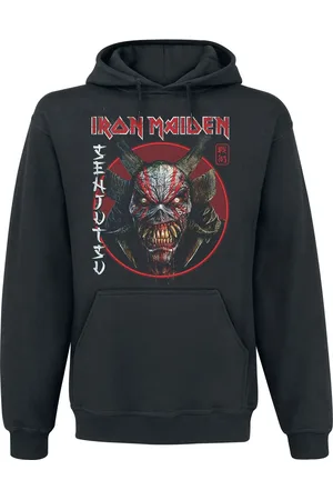 Iron Maiden Bluza z kapturem z Senjutsu Eddie Face Circle