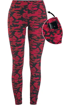 Rock Rebel Legginsy z Red Camo Leggings with Side Pockets