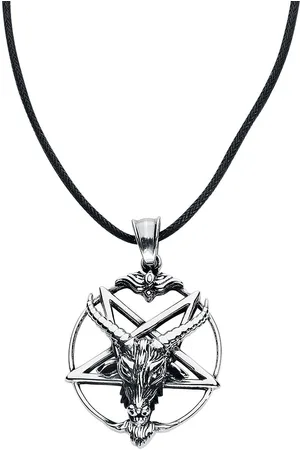 etNox hard and heavy Naszyjnik Goth z - Goat Pentagram Unisex