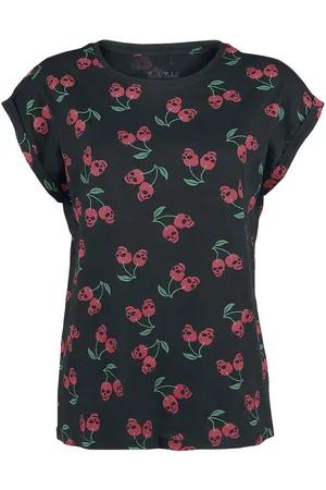 Rock Rebel T-Shirt Rockabilly z Ladies Extended Shoulder Tee