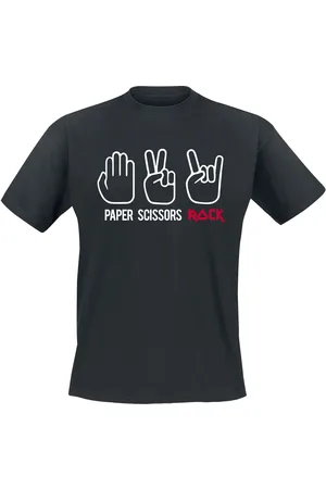 Sprüche T-Shirt Fun z Paper Scissors Rock