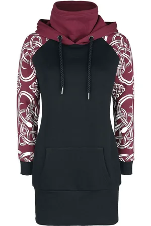 EMP Sukienka krótka z Hooded dress with Celtic decorations
