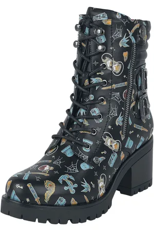 RED by EMP Buty z Lace-up boots with all-over print