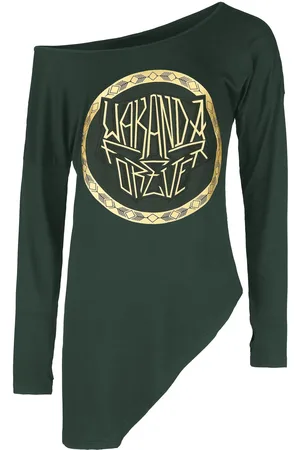 Black Panther Longsleeve Marvel z Golden logo