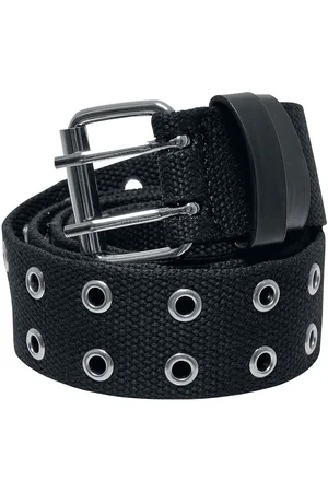 Urban classics Polyester Eyelet Belt - Pas - Unisex - czarny