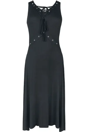 Gothicana Sukienka Medium Goth z - Dress with lacing