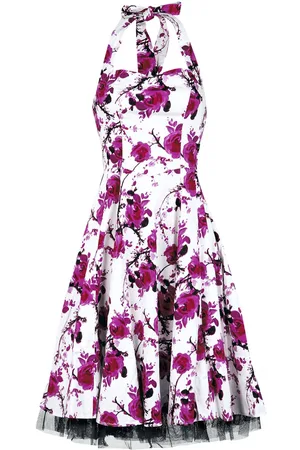 H&R London Sukienka Medium Rockabilly z Pink Floral Dress