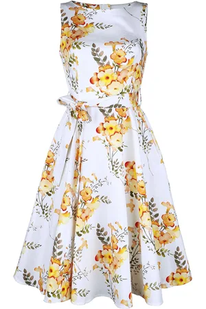 H&R London Sukienka Medium Rockabilly z Brooke Floral Swing Dress