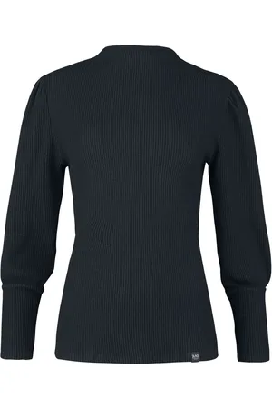 Black Premium by EMP Kobieta Koszule z długim rękawem - Long-sleeved top with puff sleeves - Longsleeve - Kobiety