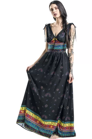 Voodoo Vixen Sukienka długa Rockabilly z Megan Fiesta Maxi Dress