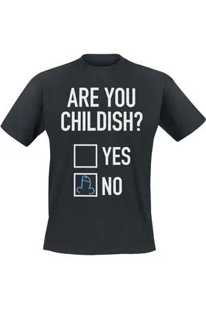 Sprüche T-Shirt Fun z Are you childish