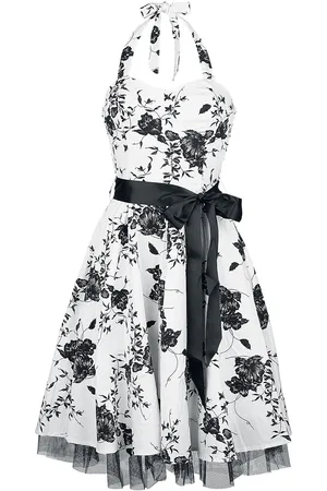 H&R London Sukienka Medium Rockabilly z Floral Long Dress