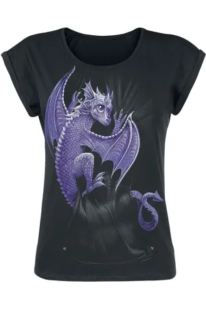 Spiral T-Shirt Goth z Pocket Dragon
