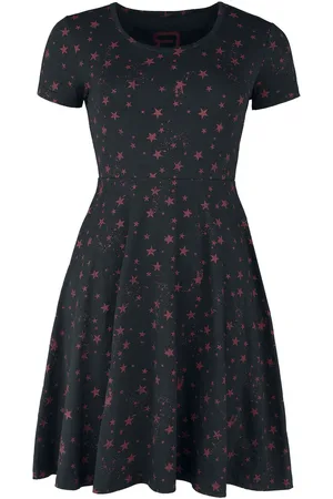 RED by EMP Sukienka krótka z Dress with all-over star print