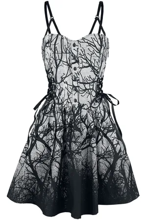 Vixxsin Sukienka Medium Goth z Forest Dress