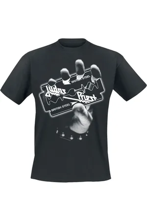 Judas Priest T-Shirt z British Steel Hand White