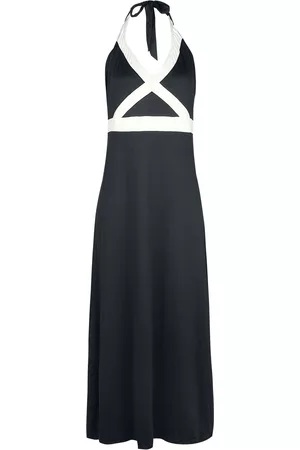 Pussy Deluxe Kobieta Sukienki Maxi - Criss Cross Beach Dress - Sukienka długa - Kobiety - czarny