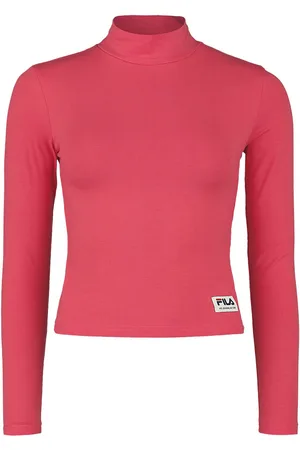 Fila Longsleeve z TARSIA long-sleeved cropped turtle neck shirt