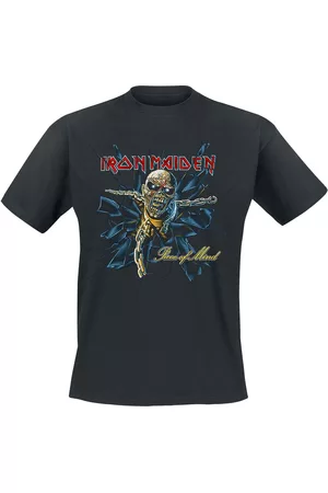 Iron Maiden Mężczyzna Eleganckie - POM Shattered Glass - T-Shirt - Mężczyźni